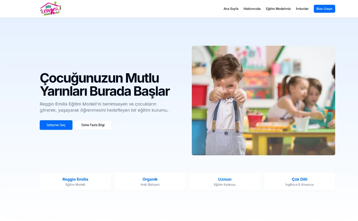 Bir Öykü Anaokulu proje görseli
