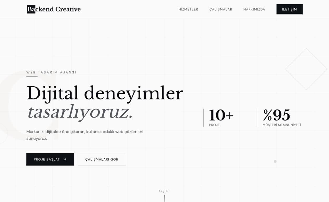 Backend Creative proje görseli