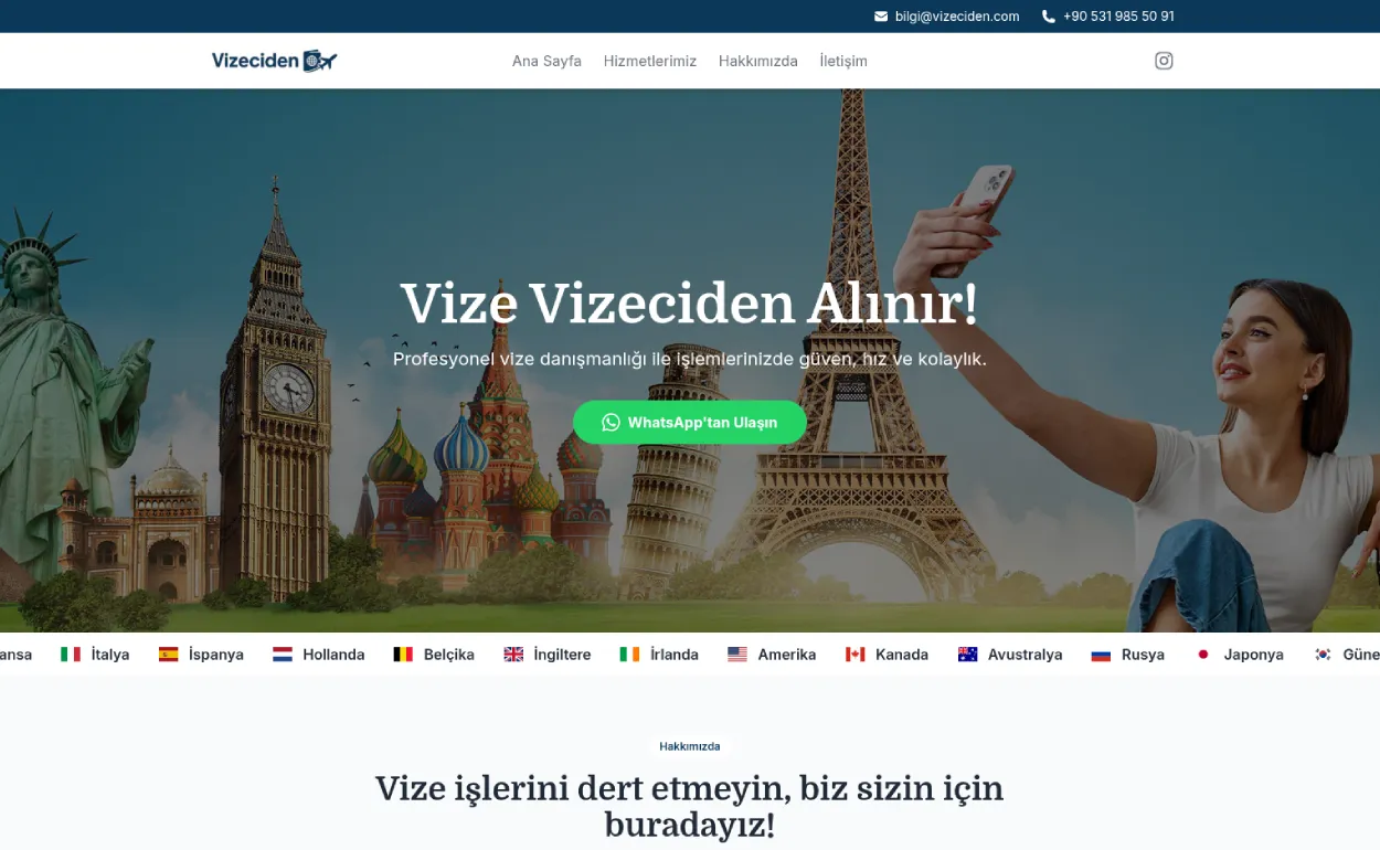 Vize Danışmanlık proje görseli